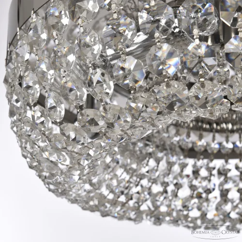 Люстра потолочная 19031/35NZ Ni Bohemia Ivele Crystal прозрачная на 4 лампы, основание никель в стиле классический r фото 4