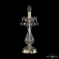 Настольная лампа 1409L/1-35 G Bohemia Ivele Crystal без плафона 1 лампа, основание золотое металл хрусталь в стиле классика sp