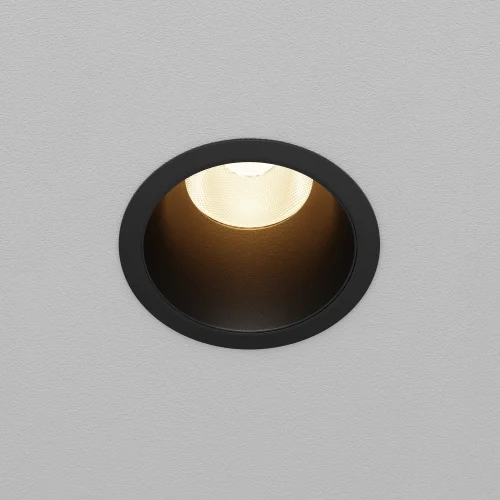 Светильник точечный LED Dip DL118-15W-3K-B Maytoni чёрный на 1 лампу, основание чёрное в стиле современный хай-тек круглый фото 5