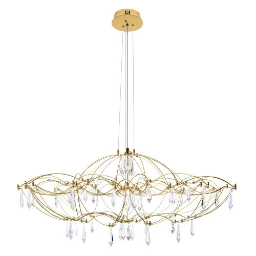 Люстра подвесная ЛЕД Мира / Mira 10586/900 Gold Asfour LOFT IT прозрачная на 1 лампу, основание золотое в стиле арт-деко капли Люстра подвесная ЛЕД Мира / Mira 10586/900 Gold Asfour LOFT IT прозрачная на 1 лампу, основание золотое в стиле арт-деко капли