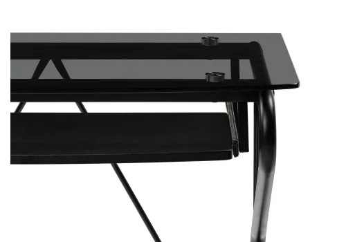 Компьютерный стол Gera black 15787 Woodville столешница чёрная из стекло фото 4