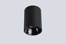 Светильник накладной CLT 084C BL Crystal Lux чёрный на 1 лампу, основание чёрное в стиле минимализм круглый Светильник накладной CLT 084C BL Crystal Lux чёрный на 1 лампу, основание чёрное в стиле минимализм круглый