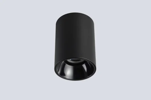 Светильник накладной CLT 084C BL Crystal Lux чёрный на 1 лампу, основание чёрное в стиле минимализм круглый Светильник накладной CLT 084C BL Crystal Lux чёрный на 1 лампу, основание чёрное в стиле минимализм круглый