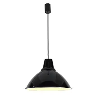 Светильник подвесной Beacon 37 LH032046 LightHall чёрный на 1 лампу, основание чёрное в стиле лофт 