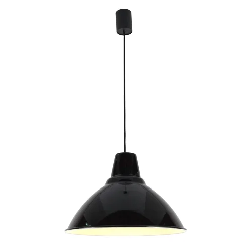 Светильник подвесной Beacon 37 LH032046 LightHall чёрный на 1 лампу, основание чёрное в стиле лофт 