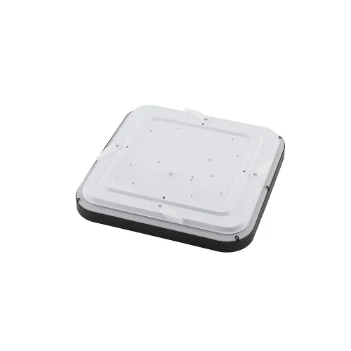 Светильник потолочный Agnes Square Pro 10983-NW Nowodvorski белый на 1 лампу, основание чёрное в стиле современный квадратный фото 5