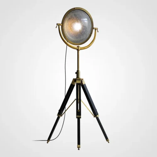 Торшер TRIPOD 102145-26 ImperiumLoft прозрачный на 1 лампу, основание золотое в стиле современный 
