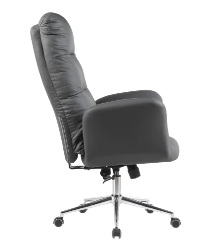 Кресло руководителя TopChairs Solid NC, серый УТ000041632 Stool Group, серый/экокожа, ножки/металл/хром, размеры - 1200*1290****мм фото 5
