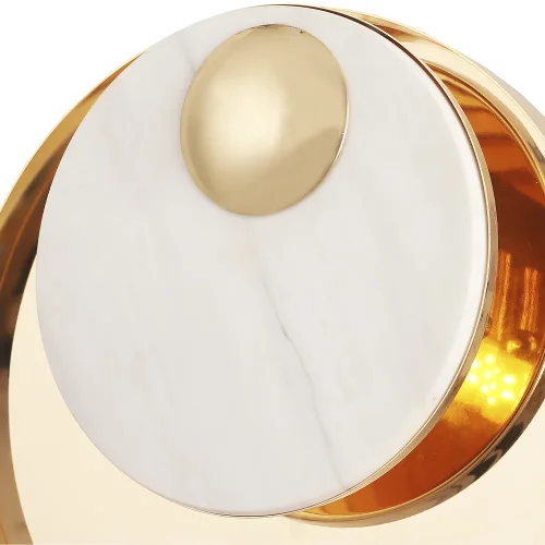 Бра GOCCIA AP1 Crystal Lux белый на 1 лампа, основание золотое в стиле современный отражённый свет фото 4
