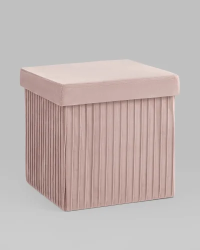 Пуф складной с ящиком Store Square, пыльно-розовый УТ000038992 Stool Group на 1 , основание в стиле современный 