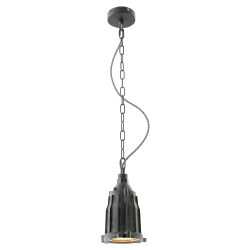 Светильник подвесной лофт LSP-9949 Lussole серый 1 лампа, основание серое в стиле лофт  фото 2