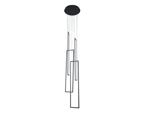 Светильник подвесной LED Алони 08459-4A,19 Kink Light чёрный на 1 лампу, основание чёрное в стиле хай-тек современный 