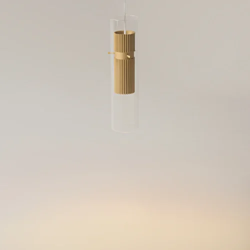 Светильник подвесной Dynamics MOD326PL-01MG Maytoni прозрачный матовый золото на 1 лампу, основание матовое золото в стиле современный фото 5