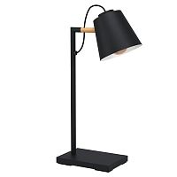 Настольная лампа Lacey 43613 Eglo чёрная 1 лампа, основание чёрное металл в стиле современный 