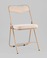 Стул складной Джонни рогожка бежевая каркас бежевый УТ000039510 Stool Group, бежевый/рогожка, ножки/металл/бежевый, размеры - *****