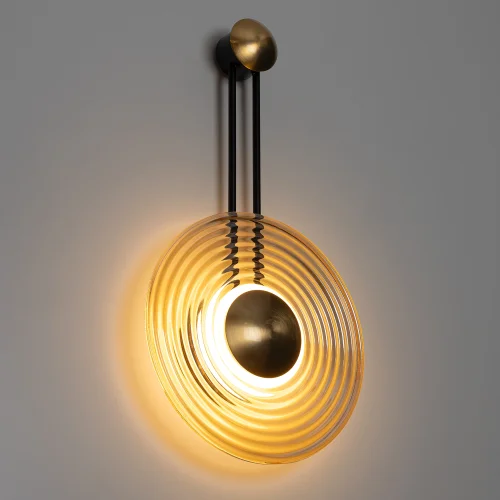 Бра LED Corta CL245012 Citilux янтарный на 1 лампу, основание бронзовое в стиле современный хай-тек фото 7