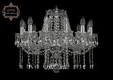 Люстра подвесная хрустальная 11.12.12.195.Cr.Sp Bohemia Art Classic прозрачная на 12 ламп, основание хром в стиле классический 