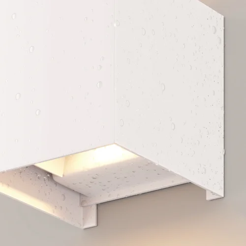 Настенный светильник уличный LED Fulton O572WL-L6W Maytoni уличный IP54 белый на 1 лампу, плафон белый в стиле современный LED фото 11