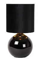 Настольная лампа Esterad 10519/81/30 Lucide чёрная 1 лампа, основание чёрное керамика в стиле классический 