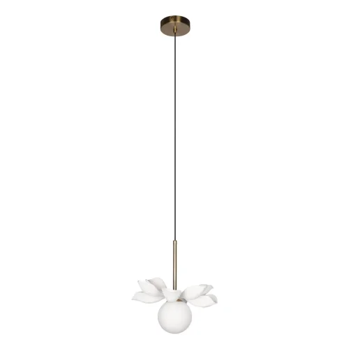 Светильник подвесной Monro 10213/B White LOFT IT белый 1 лампа, основание золотое в стиле современный 