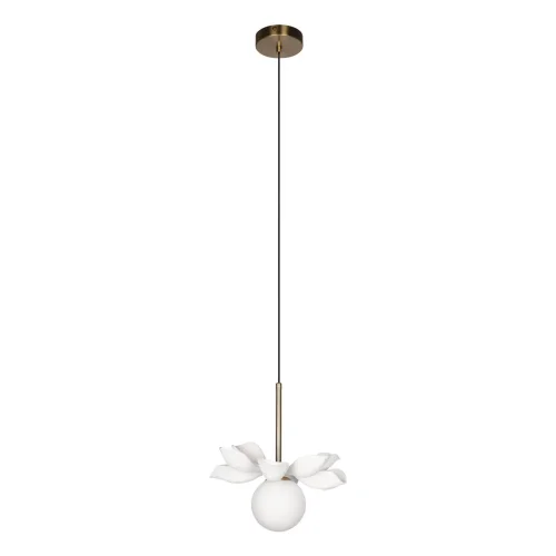 Светильник подвесной Monro 10213/B White LOFT IT белый на 1 лампу, основание золотое в стиле современный 