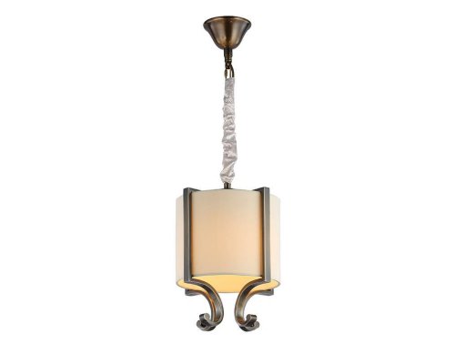 Светильник подвесной 31301/S B/C Newport бежевый 1 лампа, основание латунь в стиле арт-деко 