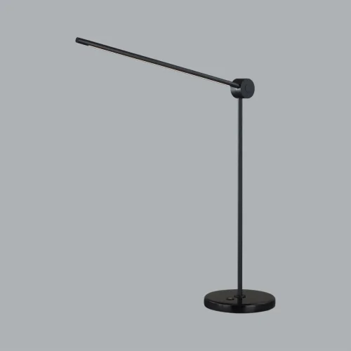 Настольная лампа офисная LED Foden 7101/12TL Odeon Light чёрная на 1 лампу, основание чёрное металл в стиле минимализм фото 5