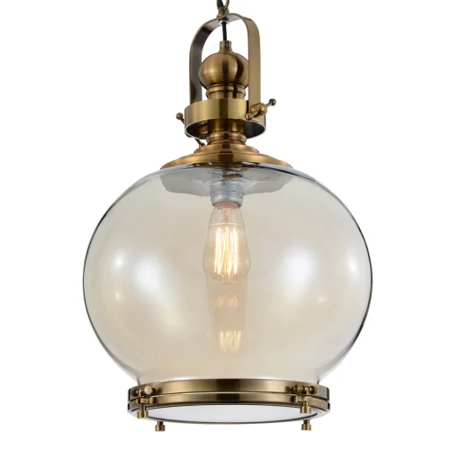 Светильник подвесной лофт Vintage 4974 Mantra прозрачный 1 лампа, основание бронзовое в стиле лофт  фото 3