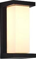 Настенный светильник LED уличный Cubista SL9532.411.01 ST-Luce уличный IP65 чёрный на 1 лампу, плафон белый в стиле хай-тек современный LED