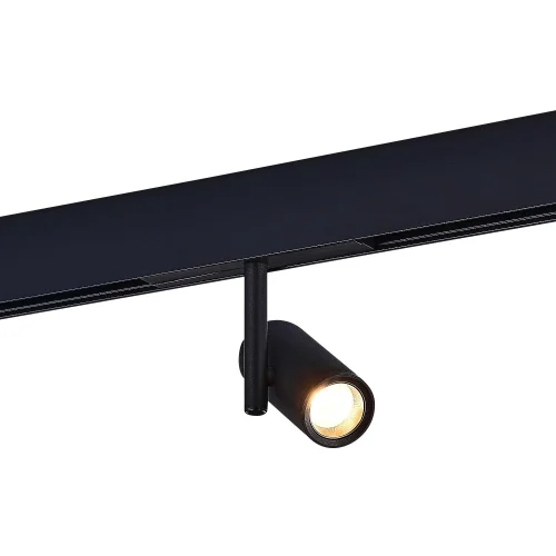 Трековый светильник магнитный LED ST808.436.08 ST-Luce чёрный для шинопроводов серии Skyline 48 чёрный