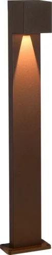 Парковый светильник LED Brik SL9513.605.01 ST-Luce уличный IP65 коричневый на 1 лампу, плафон коричневый в стиле хай-тек современный LED фото 3