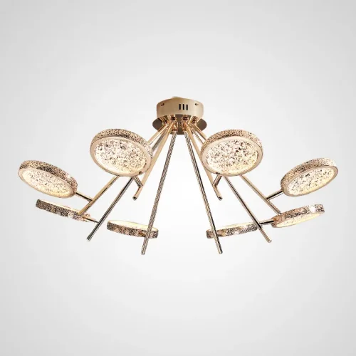 Люстра потолочная NAINA B CH B L8 208192-23 ImperiumLoft прозрачная на 8 ламп, основание золотое в стиле современный фото 3 Люстра потолочная NAINA B CH B L8 208192-23 ImperiumLoft прозрачная на 8 ламп, основание золотое в стиле современный фото 3