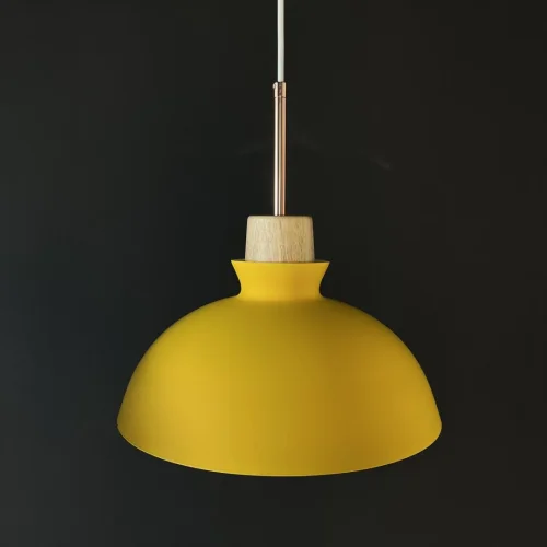 Светильник подвесной OMG A Yellow 179783-26 ImperiumLoft жёлтый 1 лампа, основание золотое в стиле скандинавский современный  фото 2