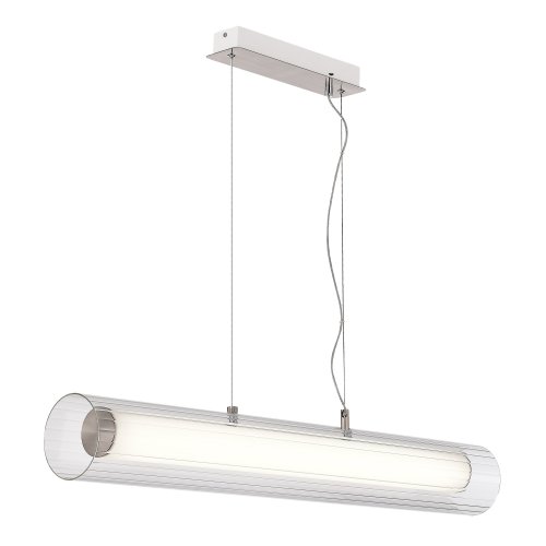 Светильник подвесной LED Enfys SL2010.103.01 ST-Luce прозрачный белый на 1 лампу, основание никель в стиле современный 