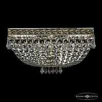 Бра 19272B/35IV GB Bohemia Ivele Crystal прозрачный 3 лампы, основание золотое в стиле классический sp