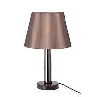 Настольная лампа V4838/1L Vitaluce коричневая 1 лампа, основание бронзовое металл в стиле арт-деко 