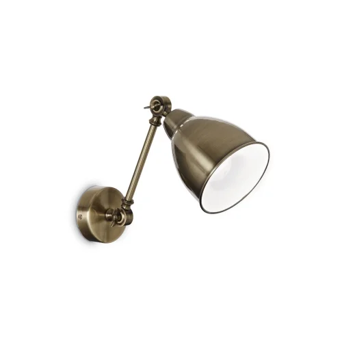 Бра лофт NEWTON AP1 BRUNITO Ideal Lux бронзовый на 1 лампа, основание бронзовое в стиле лофт 