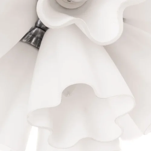 Люстра подвесная Canzone A3469SP-25CC Arte Lamp белая на 25 ламп, основание хром в стиле прованс фото 3