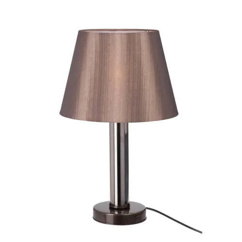 Настольная лампа V4838/1L Vitaluce коричневая на 1 лампу, основание бронзовое металл в стиле арт-деко 