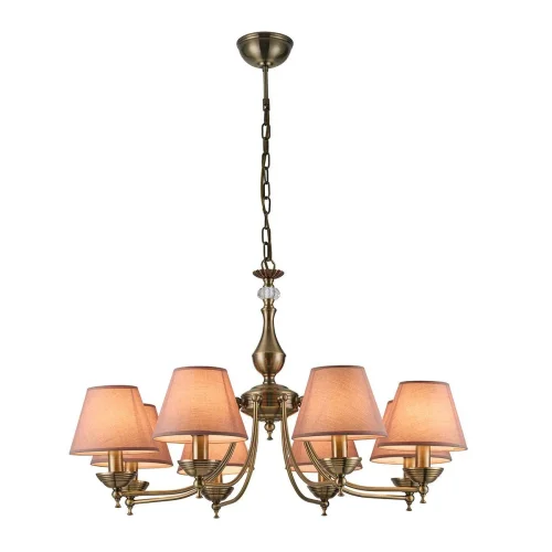 Люстра подвесная Allegory 1145/8PL Escada коричневая на 8 ламп, основание золотое в стиле классический  фото 4
