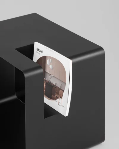 Журнальный столик Viwa, металл, черный УТ000041890 Stool Group столешница из фото 4