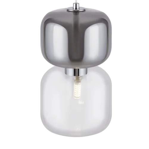 Светильник подвесной Lumen FR5215PL-01CH Freya прозрачный на 1 лампу, основание хром в стиле современный фото 3