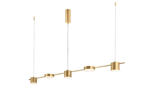 Светильник подвесной LED TRISTAN SP5 L1200 GOLD Crystal Lux золотой на 3 лампы, основание золотое в стиле современный хай-тек фото 2