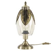 Настольная лампа Гаруда CL420813 Citilux прозрачная 1 лампа, основание бронзовое металл в стиле модерн 