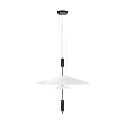 Светильник подвесной Skylar 10244/A Black LOFT IT белый на 3 лампы, основание чёрное в стиле современный 