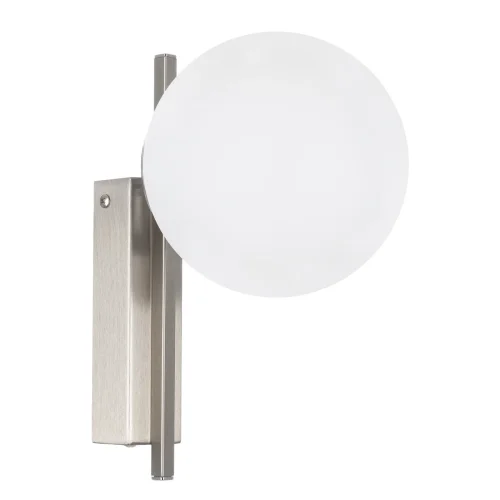 Бра с выключателем LED Dorsy CL223311 Citilux белый на 1 лампу, основание матовое хром в стиле современный шар фото 3