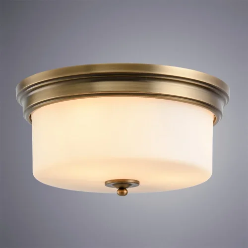 Светильник потолочный Alonzo A1735PL-3SR Arte Lamp белый 3 лампы, основание матовое латунь латунь в стиле современный  фото 2