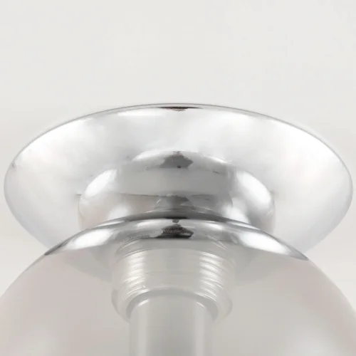 Светильник потолочный Томми CL102510 Citilux серый прозрачный 1 лампа, основание хром в стиле современный шар фото 4