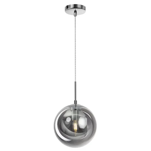 Светильник подвесной Томми CL102620 Citilux чёрный серый 1 лампа, основание хром в стиле современный шар