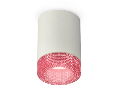 Светильник накладной Techno spot XS7423003 Ambrella light серый розовый 1 лампа, основание серое в стиле современный хай-тек круглый